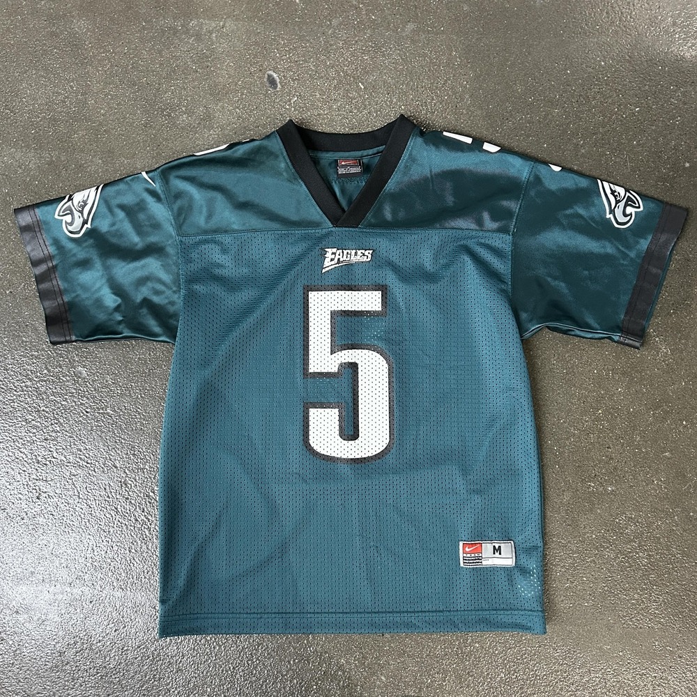 Philadelphia Eagles Jersey Youth Medium Green NFL Football Nike McNabb 5 Boys